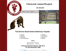 Tablet Screenshot of gluckstadtanimalhospital.com